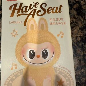 Pop Mart 100% Authentic Have A Seat Labubu. Blind box comes with PopMart COA